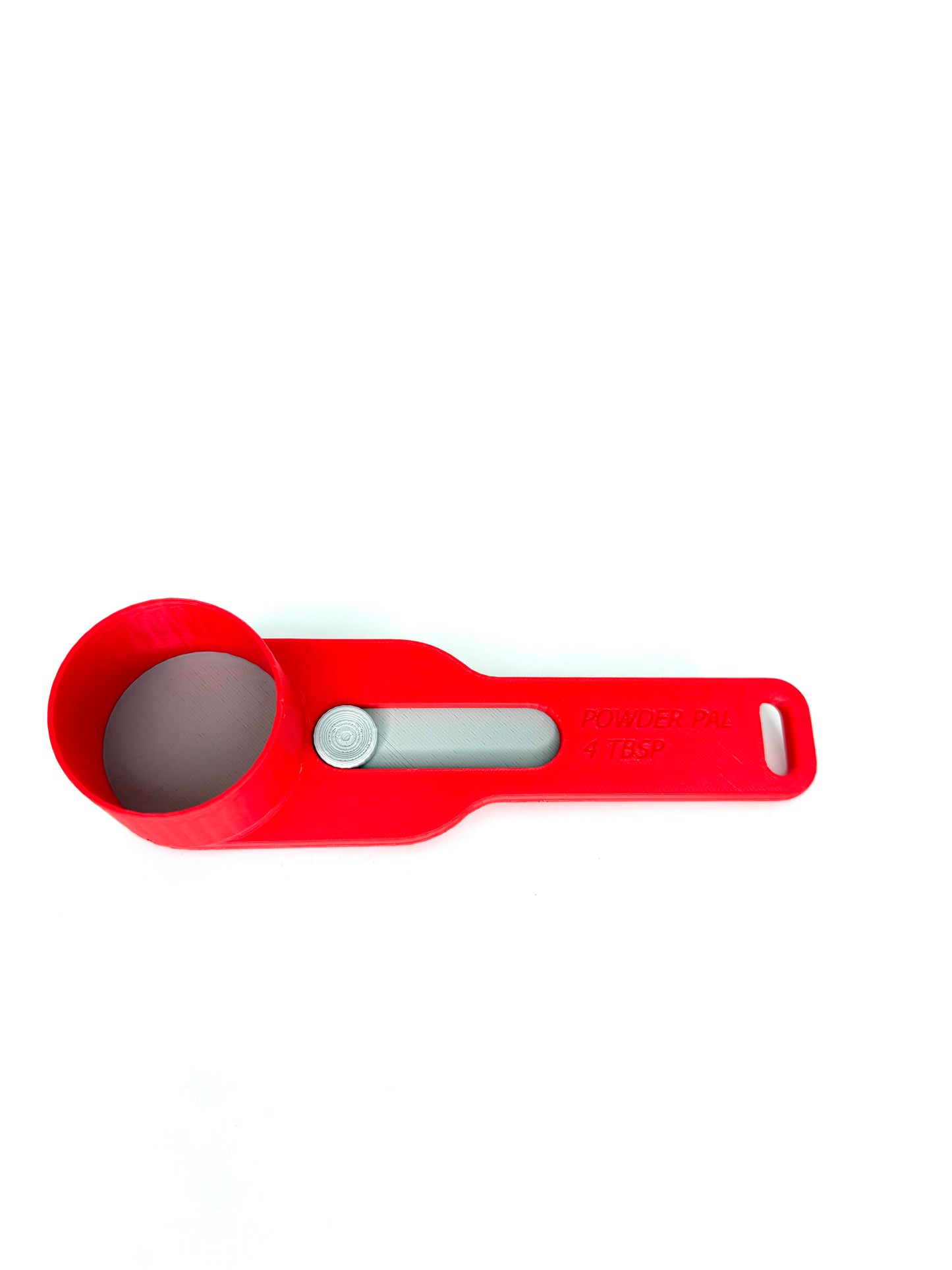 Mess-free powder scoop for easy dispensing of protein powder, flour, and more