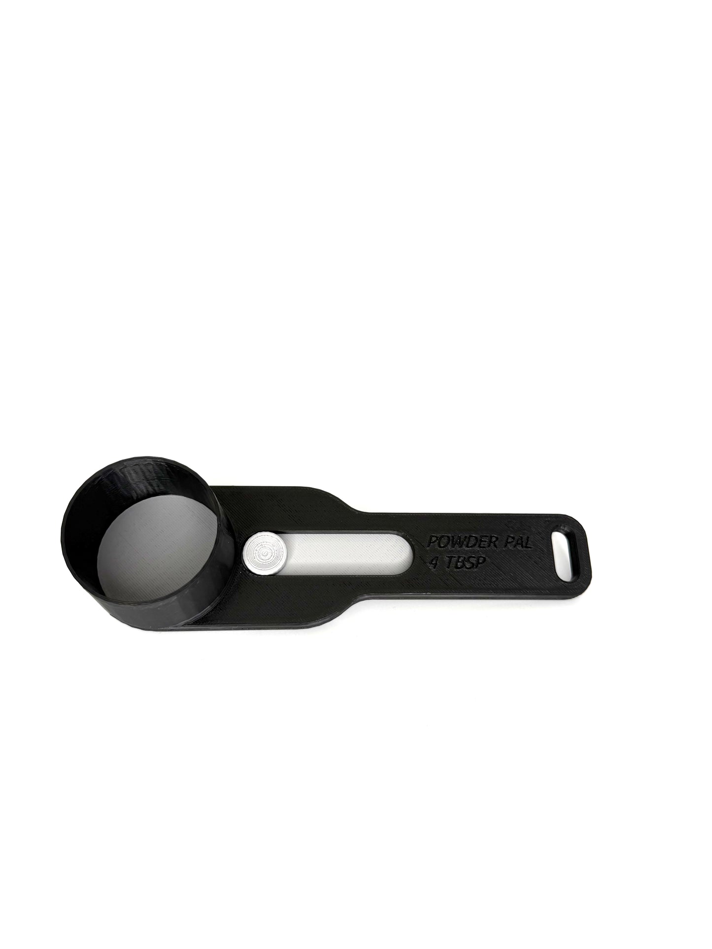 Mess-free powder scoop for easy dispensing of protein powder, flour, and more